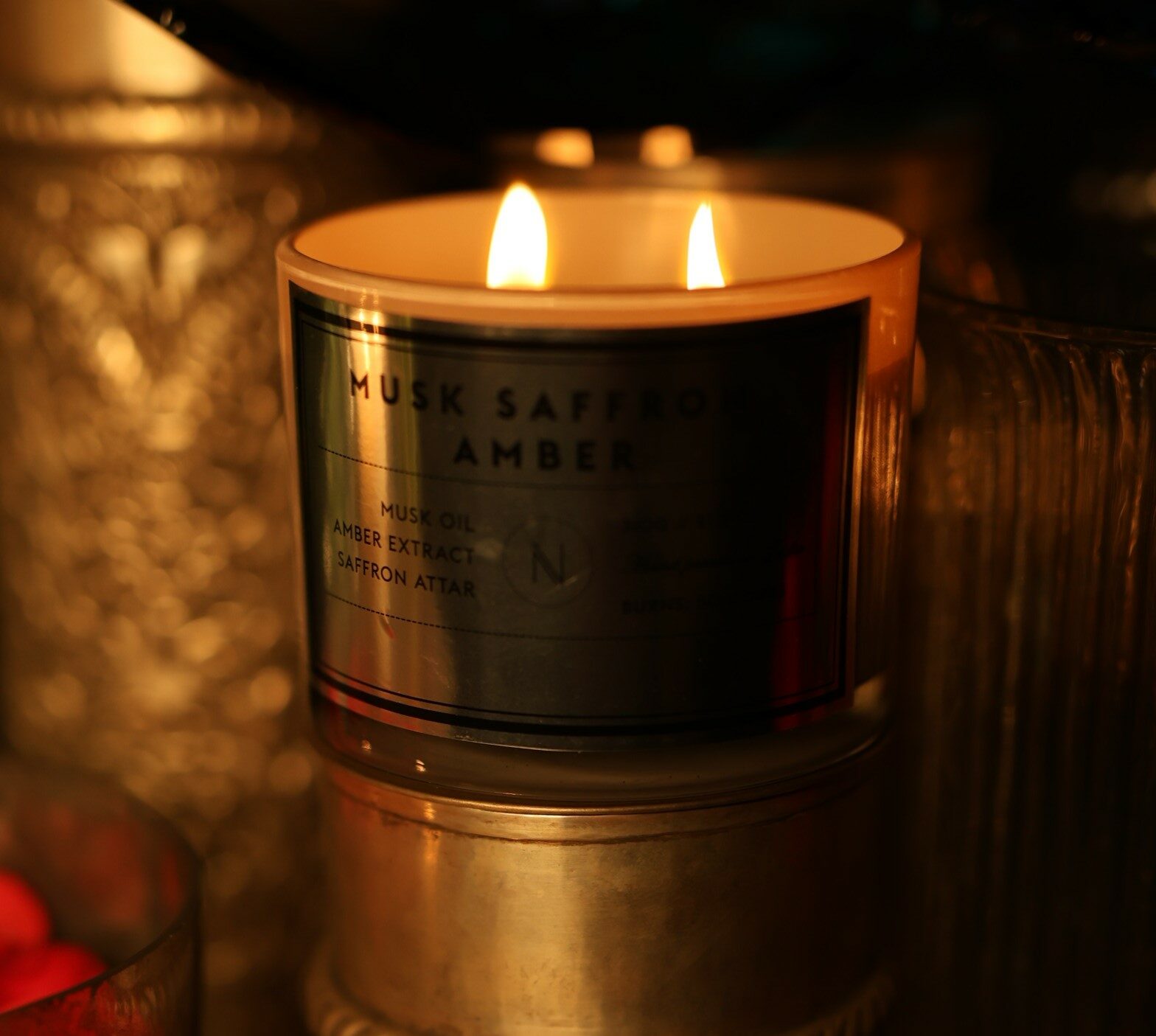 Saffron infused in Musk & Amber | Candle
